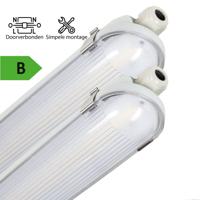 2 PACK - LED's Light Pro Philipps TL armatuur met strip 120 cm - Koppelbaar - Power switch - Energielabel B - 5400 lm - 185lm/w - 30W - 4000K