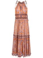 ZIMMERMANN Zijden midi-jurk - Veelkleurig - thumbnail