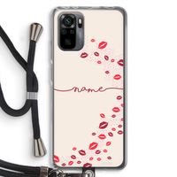 Kusjes: Xiaomi Redmi Note 10 Pro Transparant Hoesje met koord