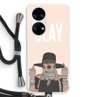 Slay All Day: Huawei P50 Transparant Hoesje met koord