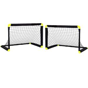 Voetbal goal / doelen opvouwbaar - 2x - 90 x 59 x 61 cm