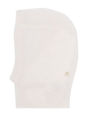 Bonpoint cagoule en cachemire à logo brodé - Blanc