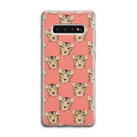 Tijger: Samsung Galaxy S10 4G Transparant Hoesje