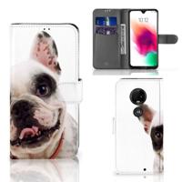Motorola Moto G7 | G7 Plus | Telefoonhoesje | Met pasjeshouder | Franse Bulldog