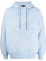 A BATHING APE® hoodie à logo brodé - Bleu