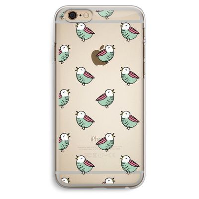 Vogeltjes: iPhone 6 Plus / 6S Plus Transparant Hoesje