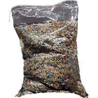 Confetti snippers van papier - multi kleuren - 5 kilo zak - feestartikelen   -