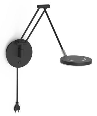 Steinhauer Wand leeslampSoleil zwart - 3259ZW