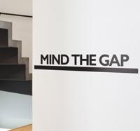 Sticker Londen mind the gap