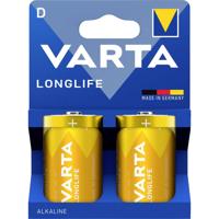 Varta VARTA Longlife D Blister 2 D batterij (mono) Alkaline 1.5 V 2 stuk(s)
