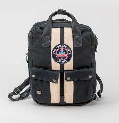 BINNENKORT: Carroll Shelby GT40 Rugtas Leer en Canvas - Navy