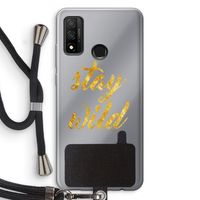 Stay wild: Huawei P Smart (2020) Transparant Hoesje met koord