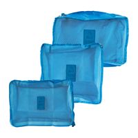 Koffer organizers - blauw - set van 3