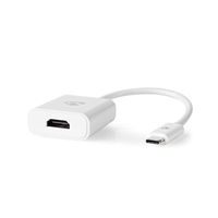 USB Type-C Adapter Cable | Type-C Male - HDMI Female | 0.2 m | White - thumbnail