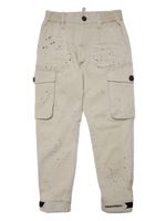 DSQUARED2 KIDS pantalon chino à effet taches de peinture - Tons neutres - thumbnail