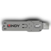 Lindy 40624 poortblokker Poortblokkeersleutel USB Type-A Wit Acrylonitrielbutadieenstyreen (ABS) 1 stuk(s) - thumbnail