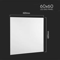 V-TAC VT-6234 23667 LED-paneel Set van 6 stuks Energielabel: E (A - G) 36 W Neutraalwit Wit