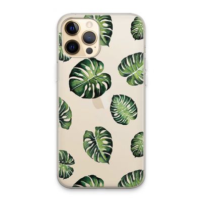 Tropische bladeren: iPhone 13 Pro Max Transparant Hoesje