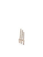 Botier boucle d'oreille Kismet en or rose 18ct pavées de diamant - thumbnail