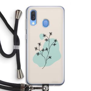 Love your petals: Samsung Galaxy A40 Transparant Hoesje met koord
