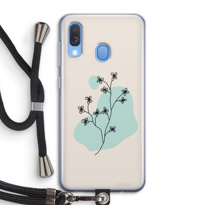 Love your petals: Samsung Galaxy A40 Transparant Hoesje met koord