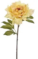 Pure Royal kunsttak pioenroos 69cm geel