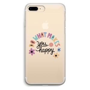 Happy days: iPhone 7 Plus Transparant Hoesje