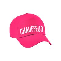 Verkleed pet voor volwassenen - chauffeur - roze - taxi/vrachtwagen - carnaval - thumbnail
