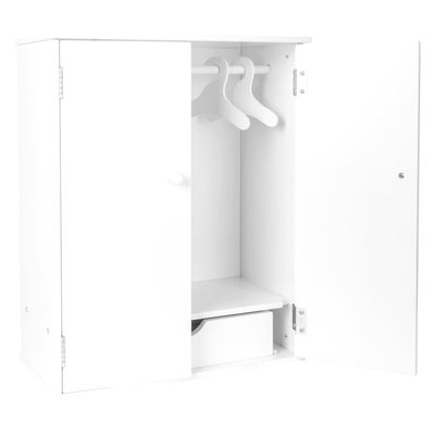 Small Foot houten poppen kledingkast met hangers, 3dlg.