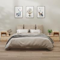 Nachtkastjes 2 st 60x34x51 cm massief grenenhout