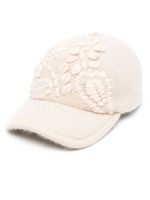 Ermanno Scervino casquette en maille à broderies - Tons neutres