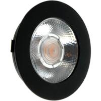 EcoDim LED Inbouwspot Keuken - Dimbaar - 3W - Warm Wit 2700K - IP54 - Mat Zwart