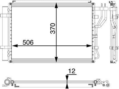 Condensor, airconditioning AC58000P