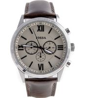 Horlogeband Fossil BQ2094 Leder Bruin 26mm