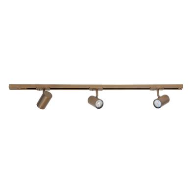 Highlight 1-fase railset 100cmCilinder goud met 3 spots - S7010.32