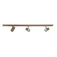 Highlight 1-fase railset 100cmCilinder goud met 3 spots - S7010.32