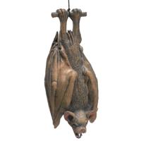 Hangende horror decoratie vleermuis - 35 cm - Rubberen Halloween vleermuizen versiering Hangende horror decoratie vleermuis - 35 cm - Rubberen Halloween vleermuizen versiering