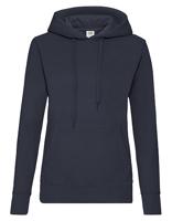 Fruit Of The Loom F409 Ladies´ Classic Hooded Sweat - Deep Navy - XL - thumbnail