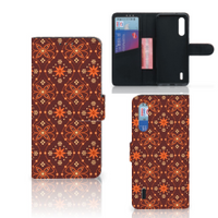 Xiaomi Mi 9 Lite Telefoon Hoesje Batik Brown - thumbnail