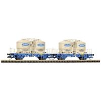 Piko TT 47682 TT set van 2 cementsilowagens soda van de DB AG