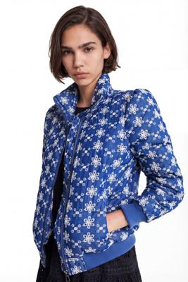 Padded jack met kant - BLUE - XL