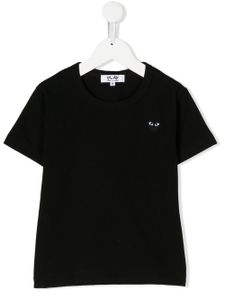 Comme Des Garçons Play Kids t-shirt à log poitrine - Noir