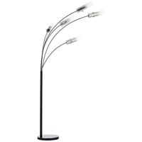 Brilliant VloerlampGlasini zwart met smoke glas - 99208/06
