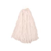 Cheerball - met ringgreep - wit - 28 cm - pompom - Cheerleader verkleed accessoires Cheerball - met ringgreep - wit - 28 cm - pompom - Cheerleader verkleed accessoires