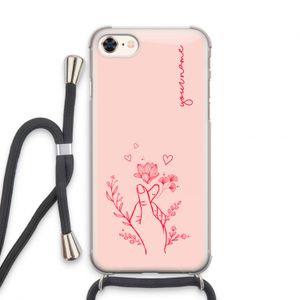Giving Flowers: iPhone 7 Transparant Hoesje met koord