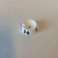 MB wit/zwart 96 voor op kledinghanger