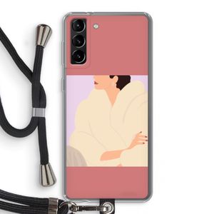 Cosy: Samsung Galaxy S21 Plus Transparant Hoesje met koord