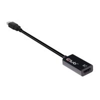 club3D CAC-1180 DisplayPort Adapter [1x DisplayPort stekker - 1x HDMI-bus] Zwart
