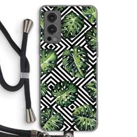 Geometrische jungle: OnePlus Nord 2 5G Transparant Hoesje met koord