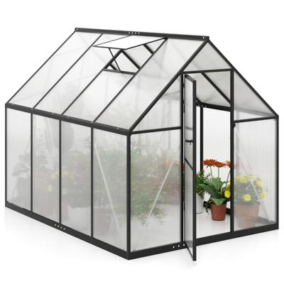 Toegankelijke Kas-tuinschuur met PVC-dakbedekking en Frame van Aluminiumlegering 250 x 190 x 195 Centimeter